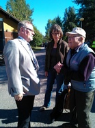 Lexa Ounasrinnepäivillä vuonna 2013. Juttelua Päivi Salmisen ja Esko Lotvosen kanssa.